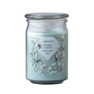Emocio Glass Illatgyertya üvegfedéllel 93 mm x 142 mm Pure Love