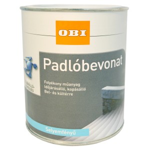 OBI cement padlóbevonat doboz, rezedazöld, selyemfényű, 750 ml beton és cement padlókhoz.