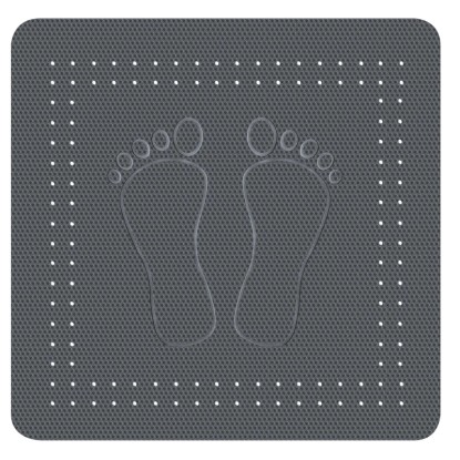 Kleine Wolke Foot zuhanyszőnyeg 55 cm x 55 cm palaszürke