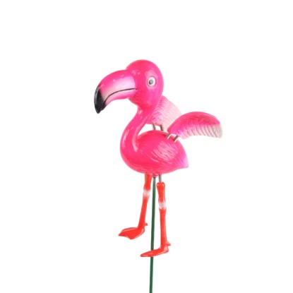 Flamingó földbe szúrható kerti dekoráció 49 cm x 3,8 cm x 9 cm