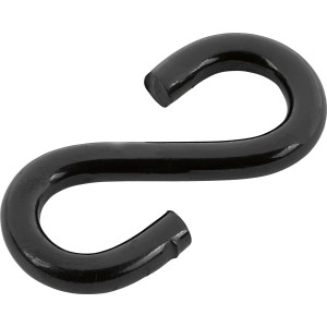 S-kampó fekete 4,8 x 50 mm 2 db