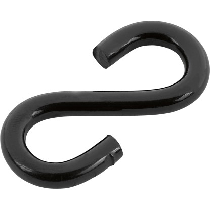 S-kampó fekete 4,8 x 50 mm 2 db