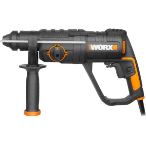 Worx 750 W WX337 fúrókalapács, ideális kő és beton fúrásához.