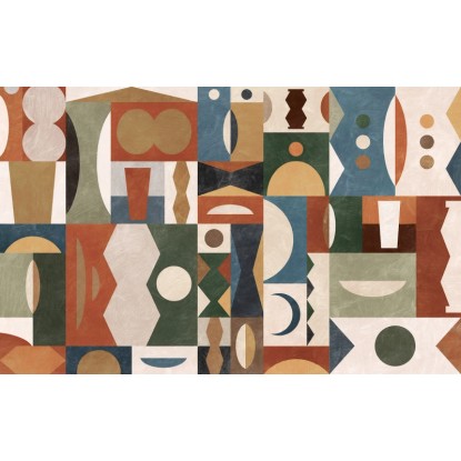 Komar Tribal Tiles fátyoltapéta 400 cm x 250 cm