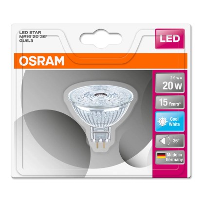 Osram Star LED MR16 izzó GU5,3 hidegfehér