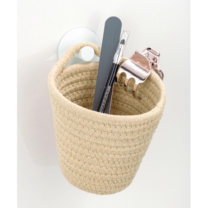 Wenko tárolókosár Soria bézs pamut bézs 12,5 cm x 12 cm x 14,5 cm