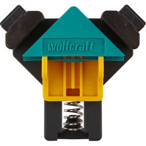 wolfcraft ES 22 sarokszorító (2 darab) munkadarabok 90°-os szögben történő rögzítéséhez.