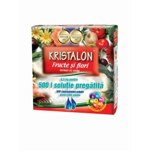 Kristalon virágtrágya gyümölcsökhöz és virágokhoz, 0,5 kg.