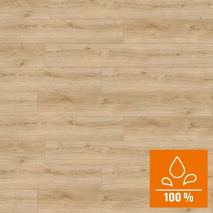 Kaindl Masterfloor Aqualine laminált padló, Evoke Classic tölgy, vízálló, világos fa hatású.