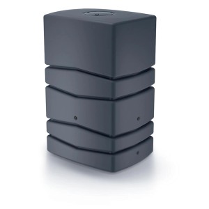 Waterform Aqua Tower 450 l esővízgyűjtő tartály antracit színben kertbe.