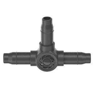 Gardena T-idom 4,6 mm (3/16") Micro-Drip rendszerekhez, elágazás elosztócsövekhez.