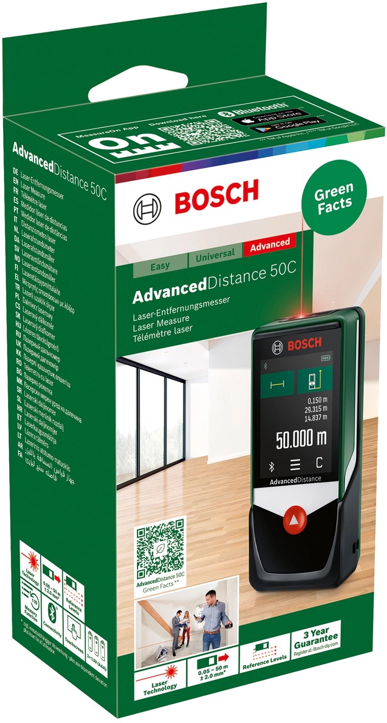 Bosch Télémètre Laser AdvancedDistance 50C (Neu und originalverpackt