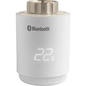 Fehér TRV-607 Bluetooth elektromos radiátor termosztát fűtés szereléshez.