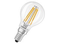 Osram LED-izzó E14 csepp alakú 3,4 W 470 lm melegfehér átlátszó 8,4 x 4,5 cm