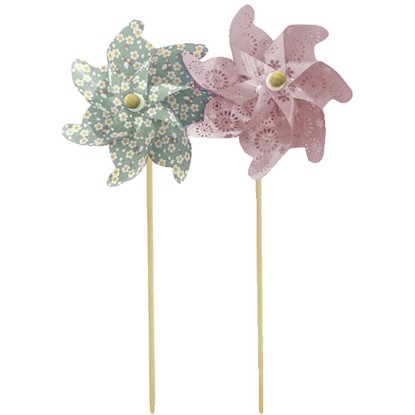 Boltze szélforgó földbe szúrható dísz 2-féle változatban többszínű