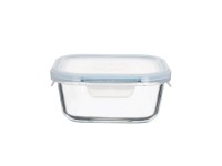 TOO KT - 86 üveg 520 ml hőálló négyzet alakú ételtároló műanyag tetővel