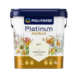 Poli-Farbe Platinum Foltálló beltéri falfesték Fehér iszalag F3 5l