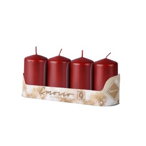 Emocio adventi hengergyertya 4 db 40 mm x 80 mm bordó