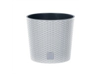 Prosperplast virágcserép belső cseréppel Rato Round 20 cm fehér