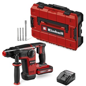 Einhell TP-HD 18/28 akkus fúrókalapács tokkal, akkumulátorral, töltővel és fúrókkal.