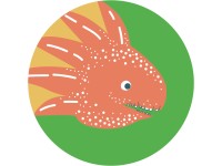 Komar nemszőtt fotótapéta Dot Little Dino Proto öntapadó átmérő 125 cm