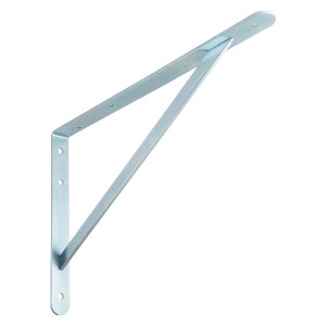 Horganyzott OBI Samson nehéz teherbírású konzol, 270x400 mm, nagy terhelésű polcokhoz.