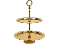 Blush Bordeaux kétszintes tálca 37 cm x 27 cm átmérő arany