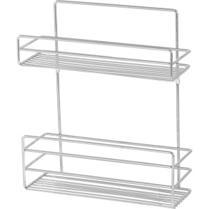 Króm Fregate drótkosár 2 polccal falra szereléshez, 360x310x120mm.
