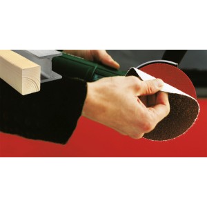 LUX csiszolókorong Ø 115 mm, K40 szemcse, lyuk nélküli, fa és fém csiszolásához csiszológéppel.