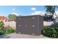 Bertilo Box Bike tároló 103 cm x 207 cm antracit FSC