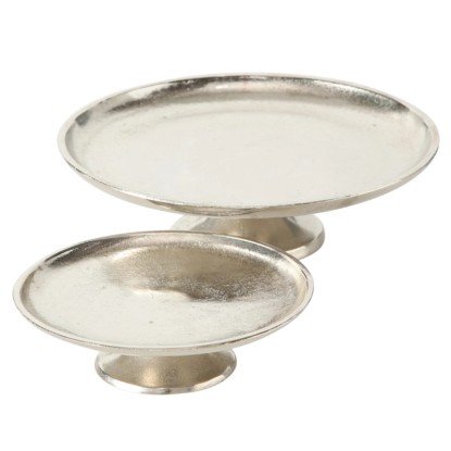 Boltze Flaire 2 db-os emeletestálca-szett ezüst