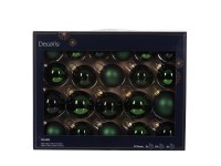Decoris gömbdíszkészlet üveg fenyőzöld 21 db Decoris gömbdíszkészlet üveg fenyőzöld 21 db