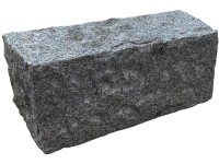 Gránit falazóblokk hasított 14 cm x 16 cm x 35 cm antracitszürke