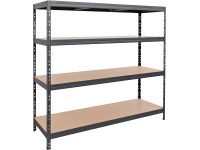 Ar Shelving polcállvány Rivet XXL 180 cm x 200 cm x 60 cm 4B antracit Ar Shelving polcállvány Rivet XXL 180 cm x 200 cm x 60 cm 4B antracit