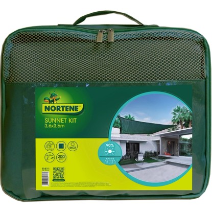 Sunnet Kit szőtt napvitorla zöld 3,6 m x 3,6 m