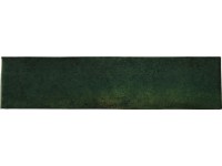 Antik fali csempe agyag mohazöld mázas fényes 7,5 cm x 30 cm