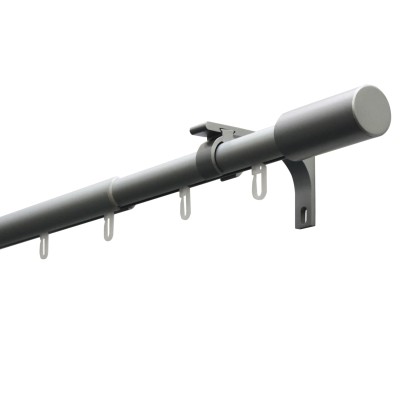 Gardinia Paros függönyrúdkészlet 22/19 mm átmérő belső sínnel 100-190 cm ezüst