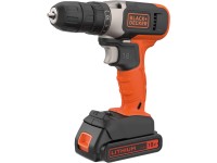 Black + Decker akkus fúró - csav. 18 V BCD001C1 1,5 Ah akkumulátorral Black + Decker akkus fúró - csav. 18 V BCD001C1 1,5 Ah akkumulátorral