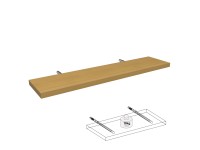 Lebegő polc bükk 80 cm x 18 cm x 2,5 cm Lebegő polc bükk 80 cm x 18 cm x 2,5 cm