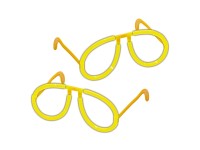 Világító rudas szemüveg 2 db sárga