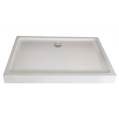 Zuhanytálca fix előlappal szögletes 100 cm x 80 cm x 12,5 cm