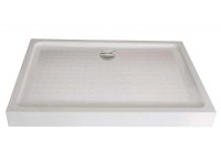 Zuhanytálca fix előlappal szögletes 100 cm x 80 cm x 12,5 cm