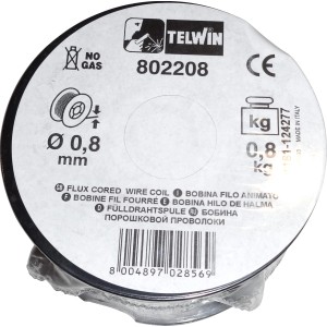 Telwin 0,8 mm-es porbeles huzal tekercs hegesztőgéphez, 0,8 kg.