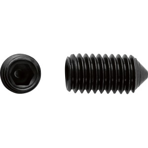 SW5 beállítócsavar fekete horganyzott M6 x 10 mm 8 db