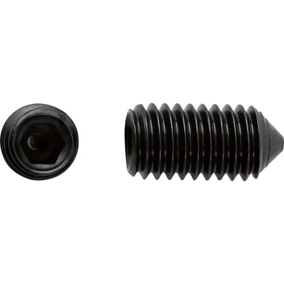 SW5 beállítócsavar fekete horganyzott M6 x 10 mm 8 db