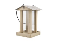 Felakasztható madáretető homokszínű 19 cm x 19 cm x 28 cm