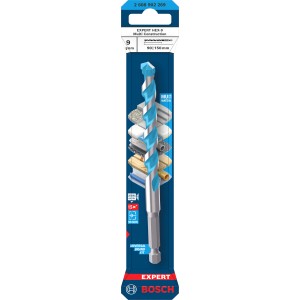 Bosch Expert Hex-9 univerzális fúró, 9 mm, precíz fúráshoz különböző anyagokban.