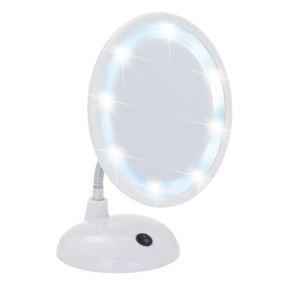Wenko Style LED-es kozmetikai állótükör, fehér