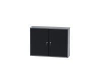 Küpper faliszekrény 2 ajtós 36 db rekesszel 60 x 80 x 20 cm fekete-világosszürke Küpper faliszekrény 2 ajtós 36 db rekesszel 60 x 80 x 20 cm fekete-világosszürke