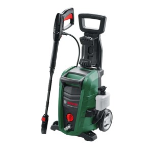 Bosch magasnyomású mosó, zöld/fekete, lándzsával és tisztítóflakonnal.